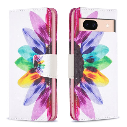 Colored Drawing Pattern Leather Phone Case, For Google Pixel 8, For Google Pixel 8 Pro, For Google Pixel 8A