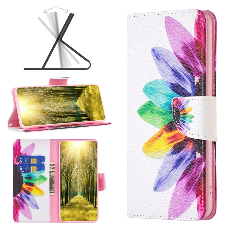 Colored Drawing Pattern Leather Phone Case