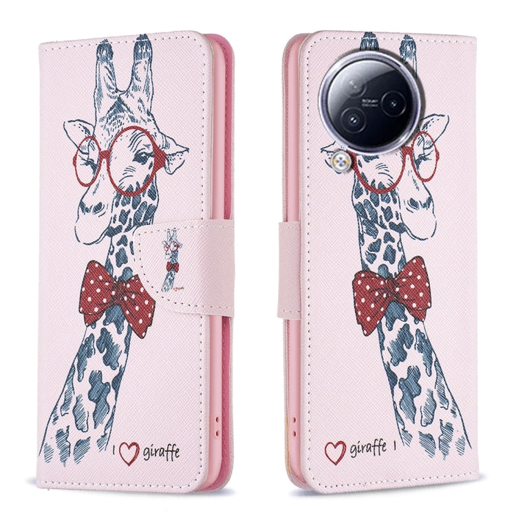 Colored Drawing Pattern Leather Phone Case