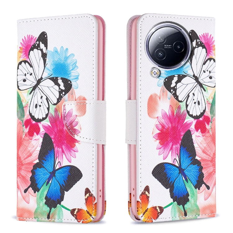 Colored Drawing Pattern Leather Phone Case