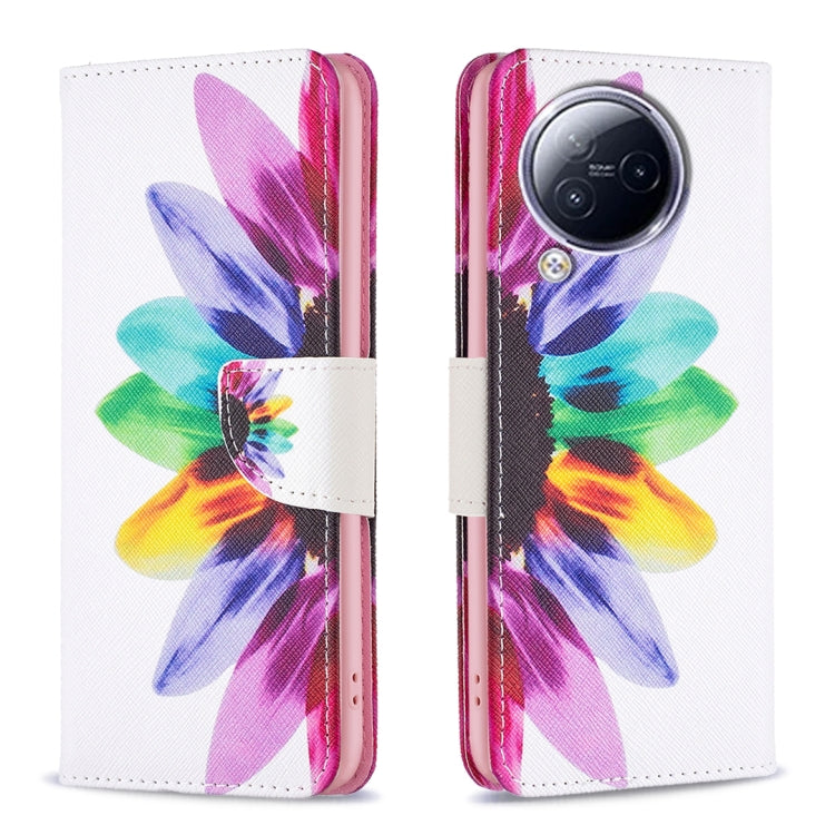 Colored Drawing Pattern Leather Phone Case