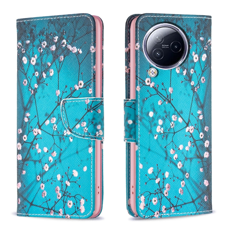 Colored Drawing Pattern Leather Phone Case