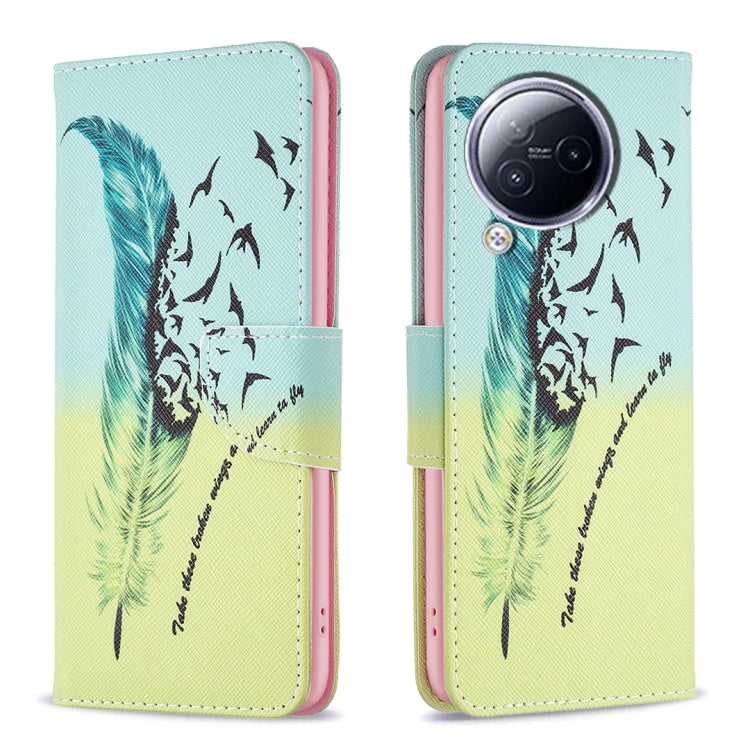 Colored Drawing Pattern Leather Phone Case