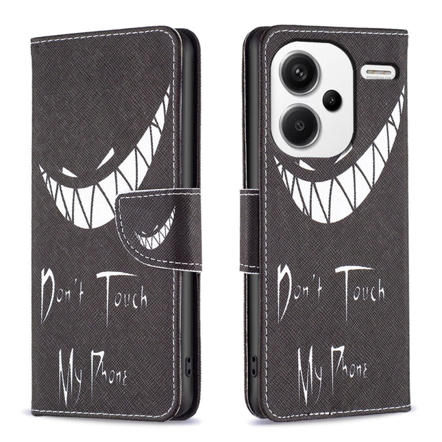 Colored Drawing Pattern Leather Phone Case