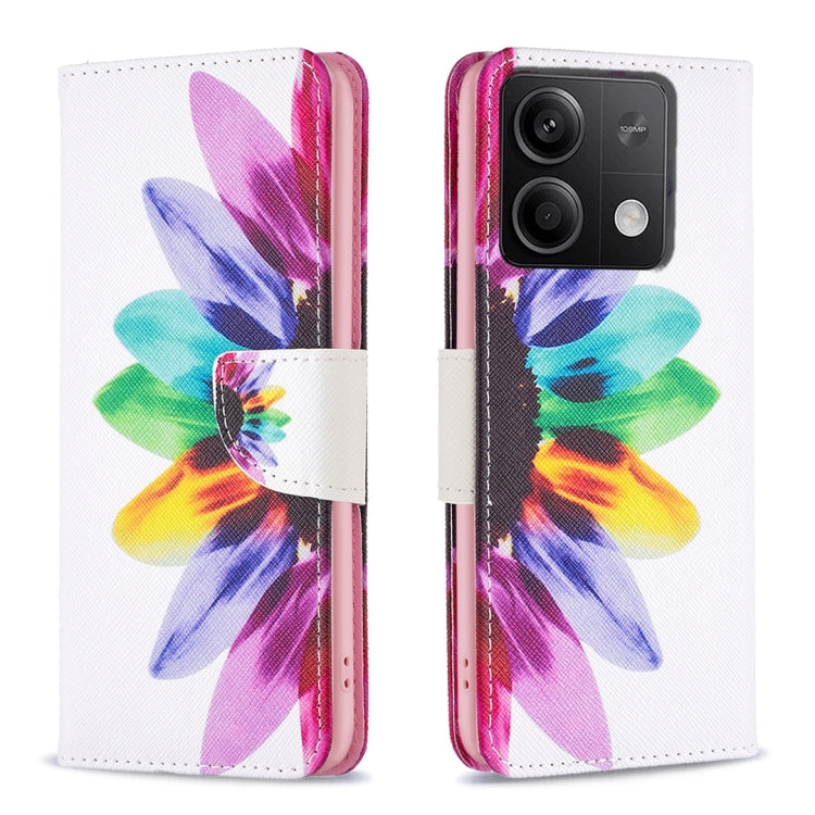 Colored Drawing Pattern Leather Phone Case