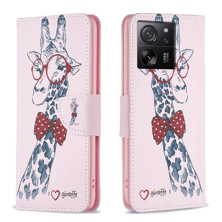 Colored Drawing Pattern Leather Phone Case