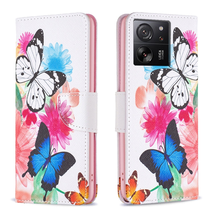 Colored Drawing Pattern Leather Phone Case