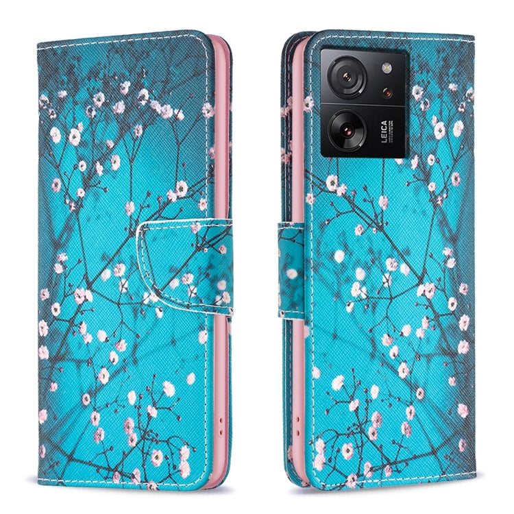 Colored Drawing Pattern Leather Phone Case