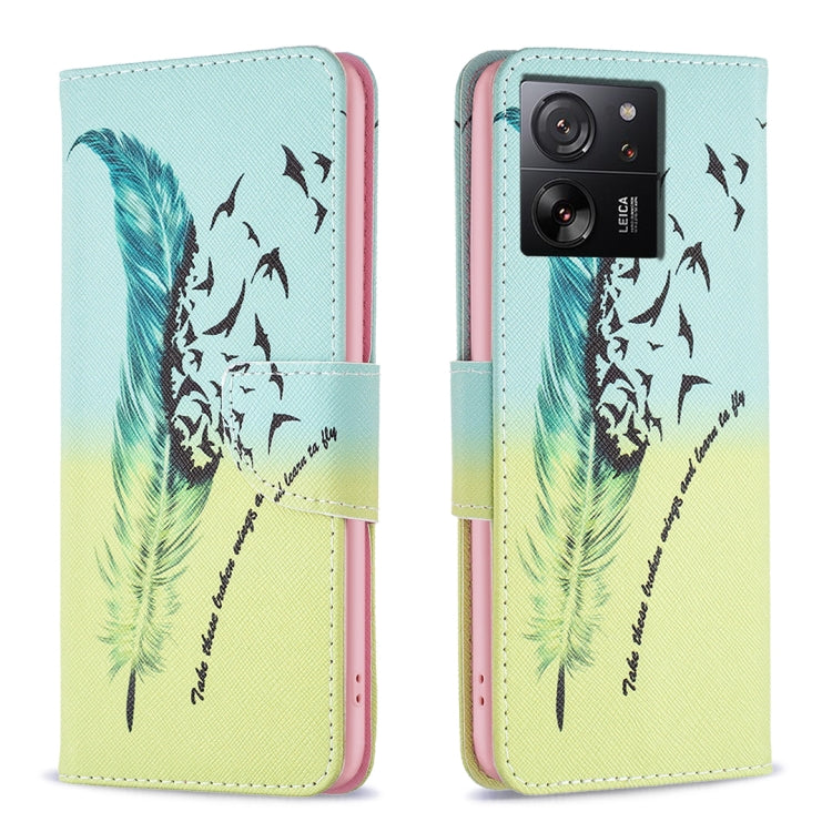 Colored Drawing Pattern Leather Phone Case