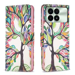 Colored Drawing Pattern Leather Phone Case, For Xiaomi Redmi K70 / K70 Pro