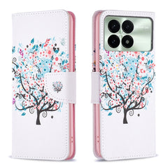 Colored Drawing Pattern Leather Phone Case, For Xiaomi Redmi K70 / K70 Pro