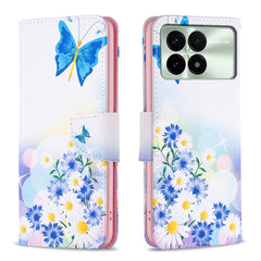 Colored Drawing Pattern Leather Phone Case, For Xiaomi Redmi K70 / K70 Pro