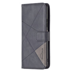 Magnetic Buckle Rhombus Texture Leather Phone Case