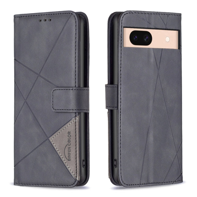 Magnetic Buckle Rhombus Texture Leather Phone Case, For Google Pixel 8a, For Google Pixel 8 Pro, For Google Pixel 8