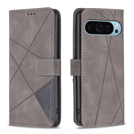 Magnetic Buckle Rhombus Texture Leather Phone Case, For Google Pixel 10a, For Google Pixel 9A, For Google Pixel 9 Pro, For Google Pixel 9