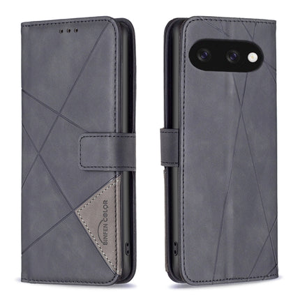 Magnetic Buckle Rhombus Texture Leather Phone Case, For Google Pixel 10a, For Google Pixel 9A, For Google Pixel 9 Pro, For Google Pixel 9