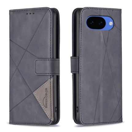 Magnetic Buckle Rhombus Texture Leather Phone Case, For Google Pixel 10a, For Google Pixel 9A, For Google Pixel 9 Pro, For Google Pixel 9