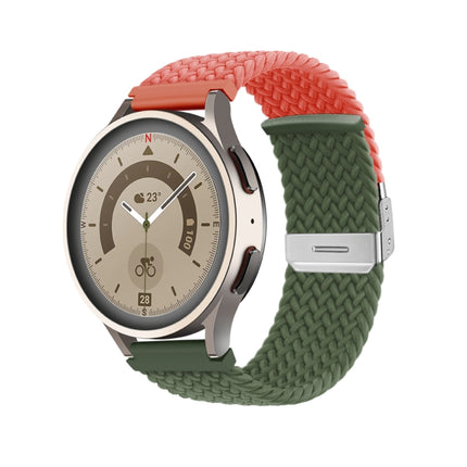 Buckle Braided Nylon Watch Band, 20mm