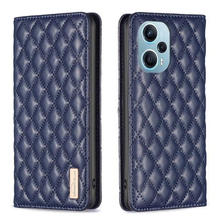 Diamond Lattice Magnetic Leather Flip Phone Case, For Xiaomi Redmi 12 4G, For Xiaomi Poco F5 5G / Redmi Note 12 Turbo, For Xiaomi Redmi Note 12S 4G / Note 11, For Xiaomi Civi 3 5G
