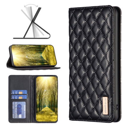Diamond Lattice Magnetic Leather Flip Phone Case, For Xiaomi Redmi 12 4G, For Xiaomi Poco F5 5G / Redmi Note 12 Turbo, For Xiaomi Redmi Note 12S 4G / Note 11, For Xiaomi Civi 3 5G