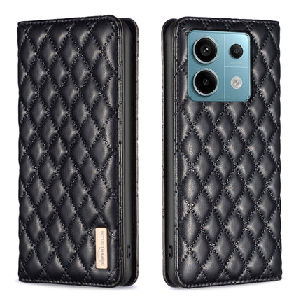 Diamond Lattice Magnetic Leather Flip Phone Case, For Xiaomi Redmi Note 13 Pro+ 5G, For Xiaomi Redmi Note 13 Pro 5G, For Xiaomi 13T / 13T Pro / Redmi K60 Ultra, For Xiaomi Redmi K70 / K70 Pro
