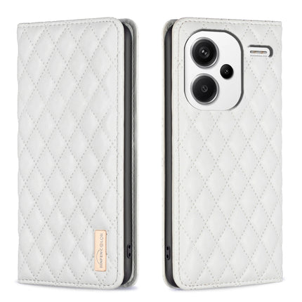 Diamond Lattice Magnetic Leather Flip Phone Case, For Xiaomi Redmi Note 13 Pro+ 5G, For Xiaomi Redmi Note 13 Pro 5G, For Xiaomi 13T / 13T Pro / Redmi K60 Ultra, For Xiaomi Redmi K70 / K70 Pro