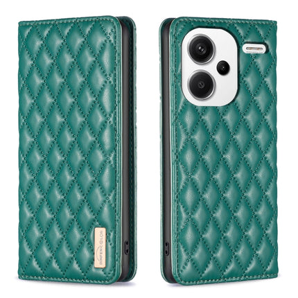 Diamond Lattice Magnetic Leather Flip Phone Case, For Xiaomi Redmi Note 13 Pro+ 5G, For Xiaomi Redmi Note 13 Pro 5G, For Xiaomi 13T / 13T Pro / Redmi K60 Ultra, For Xiaomi Redmi K70 / K70 Pro