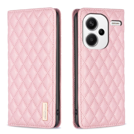 Diamond Lattice Magnetic Leather Flip Phone Case, For Xiaomi Redmi Note 13 Pro+ 5G, For Xiaomi Redmi Note 13 Pro 5G, For Xiaomi 13T / 13T Pro / Redmi K60 Ultra, For Xiaomi Redmi K70 / K70 Pro