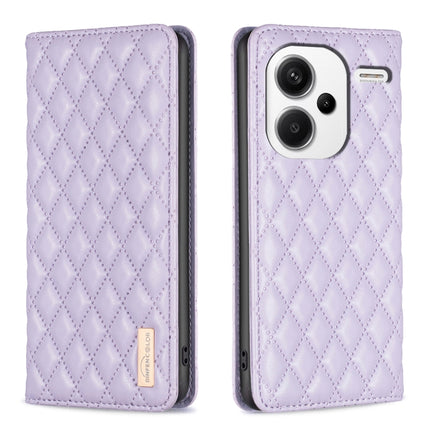 Diamond Lattice Magnetic Leather Flip Phone Case, For Xiaomi Redmi Note 13 Pro+ 5G, For Xiaomi Redmi Note 13 Pro 5G, For Xiaomi 13T / 13T Pro / Redmi K60 Ultra, For Xiaomi Redmi K70 / K70 Pro