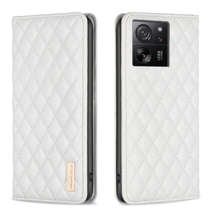 Diamond Lattice Magnetic Leather Flip Phone Case, For Xiaomi Redmi Note 13 Pro+ 5G, For Xiaomi Redmi Note 13 Pro 5G, For Xiaomi 13T / 13T Pro / Redmi K60 Ultra, For Xiaomi Redmi K70 / K70 Pro