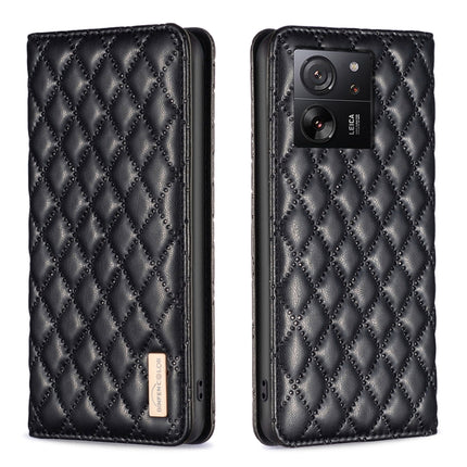 Diamond Lattice Magnetic Leather Flip Phone Case, For Xiaomi Redmi Note 13 Pro+ 5G, For Xiaomi Redmi Note 13 Pro 5G, For Xiaomi 13T / 13T Pro / Redmi K60 Ultra, For Xiaomi Redmi K70 / K70 Pro