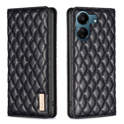 Diamond Lattice Magnetic Leather Flip Phone Case, For Xiaomi Redmi Note 13 4G Global, For Xiaomi Redmi K70E, For Xiaomi Redmi Note 13, For Xiaomi Redmi 13C