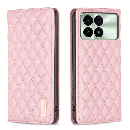 Diamond Lattice Magnetic Leather Flip Phone Case, For Xiaomi Redmi Note 13 Pro+ 5G, For Xiaomi Redmi Note 13 Pro 5G, For Xiaomi 13T / 13T Pro / Redmi K60 Ultra, For Xiaomi Redmi K70 / K70 Pro