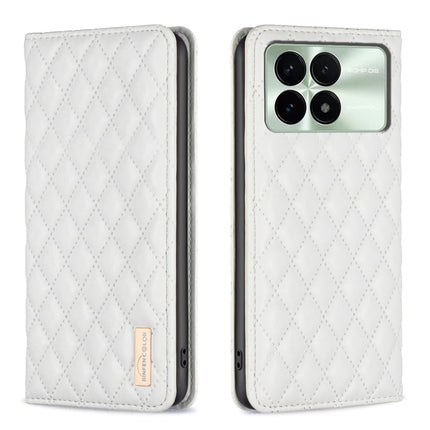 Diamond Lattice Magnetic Leather Flip Phone Case, For Xiaomi Redmi Note 13 4G Global, For Xiaomi Redmi K70E, For Xiaomi Redmi Note 13, For Xiaomi Redmi 13C