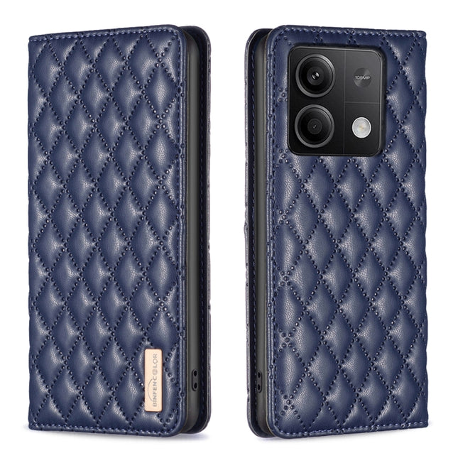 Diamond Lattice Magnetic Leather Flip Phone Case, For Xiaomi Redmi Note 13 4G Global, For Xiaomi Redmi K70E, For Xiaomi Redmi Note 13, For Xiaomi Redmi 13C