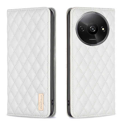 Diamond Lattice Magnetic Leather Flip Phone Case, For Xiaomi Poco M6 4G / Redmi 13 4G, For Xiaomi Redmi Note 13 Pro 4G Global, For Xiaomi Poco M6 Pro 4G, For Xiaomi Redmi A3