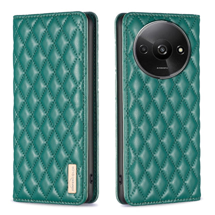 Diamond Lattice Magnetic Leather Flip Phone Case, For Xiaomi Poco M6 4G / Redmi 13 4G, For Xiaomi Redmi Note 13 Pro 4G Global, For Xiaomi Poco M6 Pro 4G, For Xiaomi Redmi A3