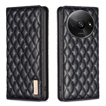 Diamond Lattice Magnetic Leather Flip Phone Case, For Xiaomi Poco M6 4G / Redmi 13 4G, For Xiaomi Redmi Note 13 Pro 4G Global, For Xiaomi Poco M6 Pro 4G, For Xiaomi Redmi A3
