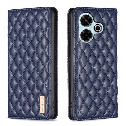 Diamond Lattice Magnetic Leather Flip Phone Case, For Xiaomi Poco M6 4G / Redmi 13 4G, For Xiaomi Redmi Note 13 Pro 4G Global, For Xiaomi Poco M6 Pro 4G, For Xiaomi Redmi A3