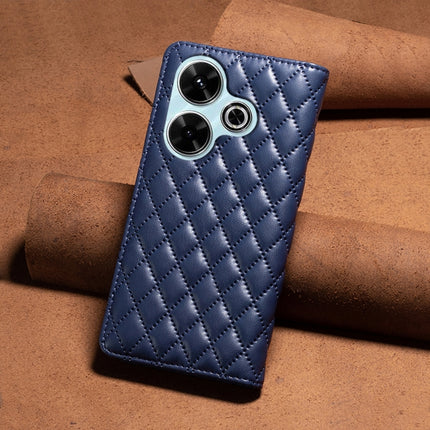 Diamond Lattice Magnetic Leather Flip Phone Case, For Xiaomi Poco M6 4G / Redmi 13 4G, For Xiaomi Redmi Note 13 Pro 4G Global, For Xiaomi Poco M6 Pro 4G, For Xiaomi Redmi A3