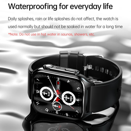 TK12 1.96 inch IP67 Waterproof Silicone Band Smart Watch Supports ECG / Remote Families Care / Bluetooth Call / Body Temperature Monitoring, Silicone Band (Blue), Silicone Band (Black), Silicone Band (Red)