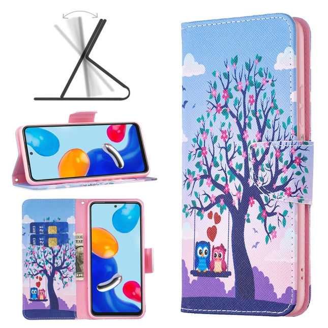 Colored Drawing Pattern Leather Phone Case, For Xiaomi Redmi Note 12S 4G / Note 11, For Xiaomi Redmi 12 4G