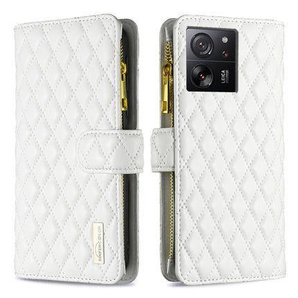 Diamond Lattice Zipper Wallet Leather Flip Phone Case, For Xiaomi Redmi K70E, For Xiaomi Redmi 13C, For Xiaomi 13T / 13T Pro / Redmi K60 Ultra, For Xiaomi Redmi K70 / K70 Pro