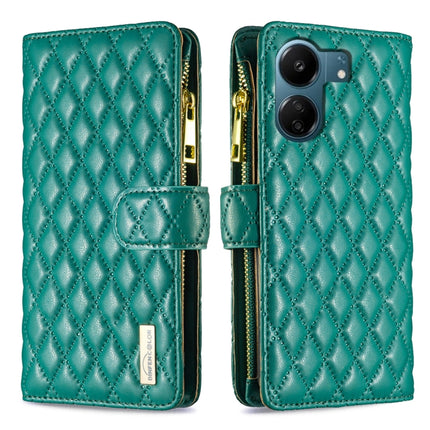 Diamond Lattice Zipper Wallet Leather Flip Phone Case, For Xiaomi Redmi K70E, For Xiaomi Redmi 13C, For Xiaomi 13T / 13T Pro / Redmi K60 Ultra, For Xiaomi Redmi K70 / K70 Pro