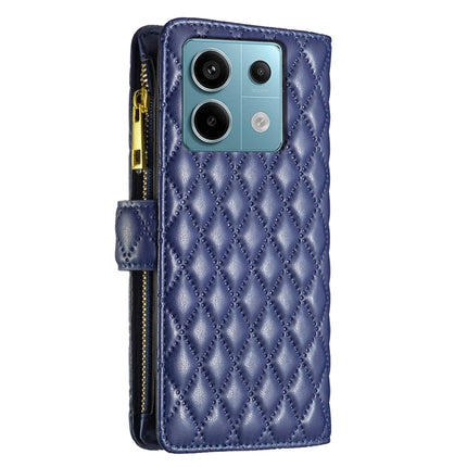 Diamond Lattice Zipper Wallet Leather Flip Phone Case, For Xiaomi Redmi Note 13 Pro 4G Global, For Xiaomi Poco M6 Pro 4G, For Xiaomi Redmi A3, For Xiaomi Redmi Note 13 4G Global