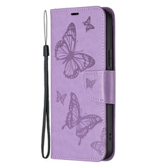 Two Butterflies Embossing Leather Phone Case, For Xiaomi Civi 3 5G