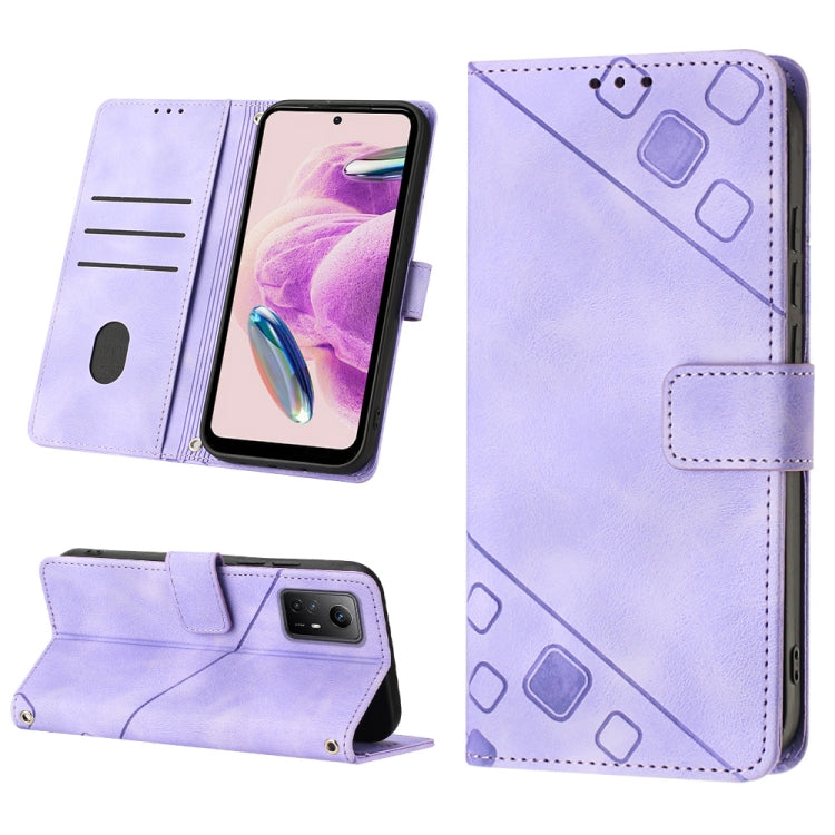 Skin Feel Embossed Leather Phone Case