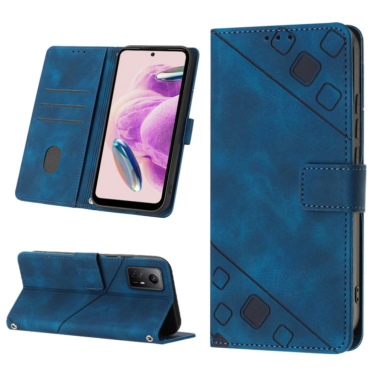 Skin Feel Embossed Leather Phone Case