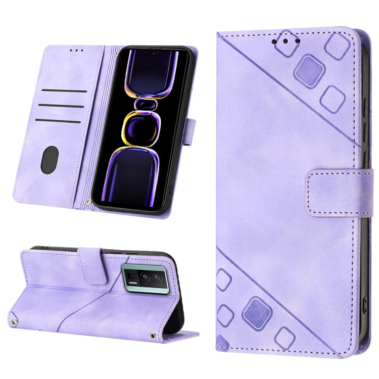 Skin Feel Embossed Leather Phone Case