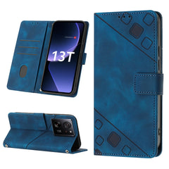 Skin Feel Embossed Leather Phone Case, For Xiaomi Poco M6 Pro 5G / Redmi 12 4G / 5G, For Xiaomi Redmi K70 / K70 Pro, For Xiaomi 13T, For Xiaomi Poco F5 5G/Redmi Note 12 Turbo, For Xiaomi Poco F5 Pro 5G/Redmi K60